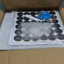 PATZY Patzy100 ML | Glass Spice Jars with Brown wooden Lids,Spices & Seasonings Sets Organizer Spice Containers, Airtight Food Canisters (10)