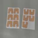 Boao 30 Pcs Callus Pads 1/4" Thick U Shaped Metatarsal Corn Pads Felt Callus Cushions Adhesive Corn Protectors for Men Women Feet Toes Pain Relief Blister Prevention