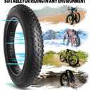 Hycline Fat Bike Replacement Tire: 20x4.0/26x4.0 Inch High-Performance Wear-Resistant Folding MTB Bicycle Tires, All-Terrain High-Density for Street or Trail Riding