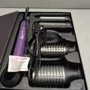 7-in-1 Hair Dryer Brush and 1500W Hair Styler Set – Fast Drying, Curling, Straightening & Volumizing – Hot Air Styling Tool with No Heat Damage – for All Hair Types – Purple