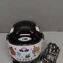 Kids Bike Helmet with Gloves, for Pedal Scooter, Motorcycle, ATV, Quad Bicycle, Suitable for Ages 3-6 (Black)