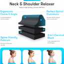 Cervical Traction Orthotic Chiropractic Neck Alignment Device for Spinal Curve Tension Stretching Forward Head Posture Pain Relief and Physical Therapy (Black)