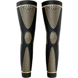 SKDK Copper Full Leg Sleeves Long CompressionKnee Braces for Knee Pain Women & Men Knee Compression Sleeves, Knee Support for Meniscus Tear, ACL, Arthritis, Joint Pain Relief,Sport