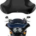 Kiawnia13" Motorcycle Windshield Compatible for Dual Light Glide Windscreen, for Harley Road Glide1998 -2013, EFI FLTRI 1998–2006, Custom FLTRX 2010–2013 (Dark Smoke)