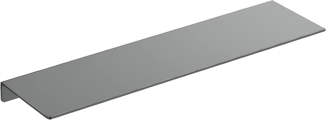 Danpoo 20 inch Gray Floating Shelf for Wall Organizer & Storage, Display Shelf, Metal Wall Shelf for Bathroom, Living Room, Kitchen, Bedroom (Grey)