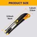 STEELITE Plexiglass Cutter Acrylic Cutting Knife and 13 Pcs Blade Set, Easy to Use Multi-Use Cutter with Cutting Blade