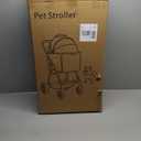 Pet Stroller for Small/Medium Dogs & Cats up to 55 lbs, Upgraded 4 Wheels Dog Stroller for Large Dogs, 3-in-1 Foldable Portable Travel Carrier for 2 Cats with Storage Basket and Cupholder