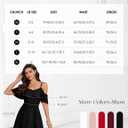 Bbonlinedress Off The Shoulder Womens Cocktail Dress, Spring Summer Formal Wedding Guest Bridal Shower Prom Teens Mini Dress (Black)