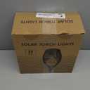 8Pack Halloween Decorations Outdoor, Halloween Solar Lights with Purple Flame for Yard Decor, Waterproof Solar Garden Lights for Outside Decor, LED Flame Torches for Pathway Yard Decorations Outdoor