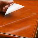 HOHOFILM Self Adhesive Clear Table Protective Film for Dining Room 27.5" x16ft Table Heat Resistance Waterproof Protection Cover for Kitchen Dining Table,Countertop,Wood Table (27.5"x16Ft)