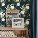 Dark Green and Gold Tropical Jungle Peel and Stick Removable Vinyl Wallpaper - 17.7in x 9.8ft