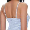 Forever 21 Womens Sweater-Knit Cropped Cami (Blue), Size L