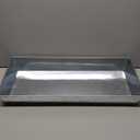 Achla Designs Antique Galvanized Steel Rectangular Plant Tray- 29 in, Silver
