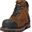 Timberland PRO Men's 6 Inch Boondock Soft Toe WP Industrial Work Boot (10.5, Brown)