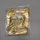 Kepblom Metallic High Waisted Booty Shorts Women's Shiny Cheeky Dance Festival Rave Bottoms (X-Large, Gold)
