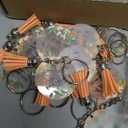 Quelay 48 Sets Little Cutie Baby Shower Party Favors with Orange Keychains Thank You Kraft Tags Orange Organza Bags for Gender Reveal Decorations Fruit Theme Birthday Party Supplies Gift for Guest