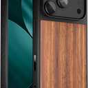 Mous for iPhone 17 Pro Case, Compatible with MagSafe - Limitless - Protective Walnut Cover for iPhone 17 Pro - Shockproof, Full Camera Protection, Anti-Scratch Back, Brown