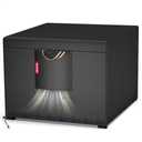 QH.HOME Fire Pit Cover Square, 28 inch Firepit Covers Waterproof- Heavy Duty Gas Fireplace Outdoor Fire Pit Table Cover for 26/27/28 inch Propane Fire Pit