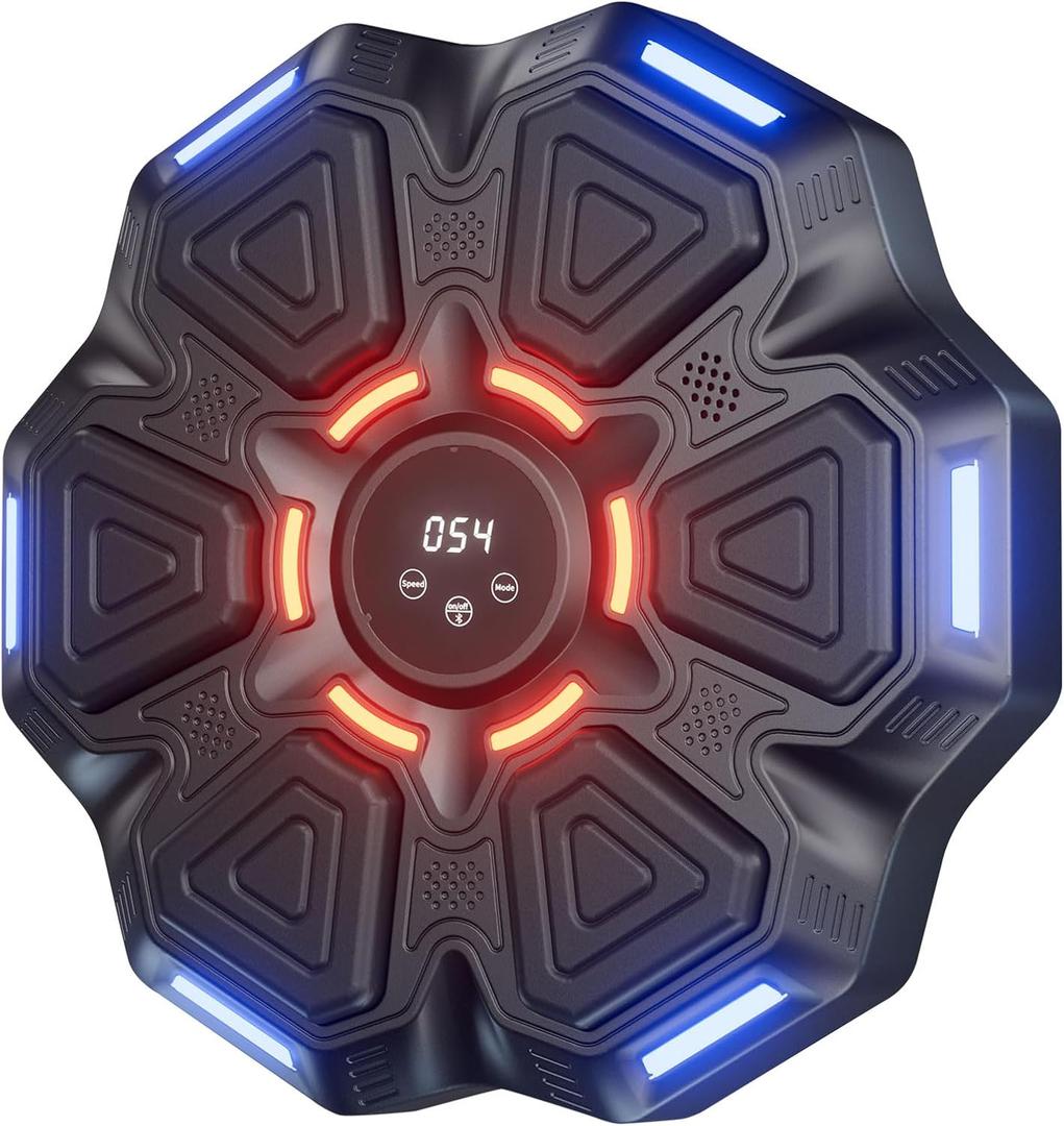 SGULNF Music Boxing Machine, 9 Modes & 9 Speeds, Wall-Mounted Punching Pad with Gloves for Adults, Kids, Women