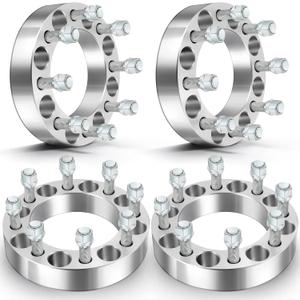 ECCPP 4PCS 8 Lug 1.5" 8x6.5 to 8x6.5 Wheel Spacers 8x165.1mm to 8x165.1mm 126.15mm CB fit for Silverado 1500 Wheel spacers for Sierra 1500HD 2500HD 3500HD Wheel Spacers with 14x1.5 ECCPP 4PCS 8 Lug 1.5" 8x6.5 to 8x6.5 Wheel Spacers 8x165.1mm to 8x165.1mm 126.15mm CB fit for Silverado 1500 Wheel spacers for Sierra 1500HD 2500HD 3500HD Wheel Spacers with 14x1.5