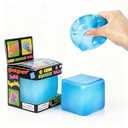 Relief High Density Ice Squeeze Ball, Ice Cube SqueezeToy, Adults Sensory Fidget for Stress Relief, Focus (Blue)