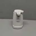 Bella Electric Can Opener and Knife Sharpener, Removable Cutting Lever, Cord Storage, Stainless Steel Blade, White