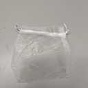 HRX Package 100pcs White Organza Bags, 4x6 inch Mesh Bags Drawstring Gift Bags Jewelry Pouches for Candy Wedding Favors Christmas