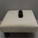 Joveco Small Foot Rest Stool Ottoman, 15" Fabric Square Footstool Upholstered Footrest for Chair, Under Desk, Office, Living Room, Wheat