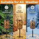 Hummingbird Solar Lanterns Outdoor Waterproof, Birthday Gifts for Women Mom Grandma, Hanging Solar Lantern Garden Decor for Yard, Patio, Backyard, Porch