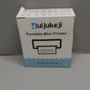 HuiJuKeJi Mini Sticker Printer Bluetooth Smart Pocket Inkless Thermal Printer with 11 Rolls Thermal Paper and Sticker for iOS&Android, Portable Receipt Printer for Photo Journal Notes Memo