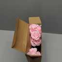 Hotop 20 Pcs Artificial Rose Flowers with Long Stem,Real Lifelike Silk Realistic Plastic Bouquet Roses Bulk for Home Decor Bridal Wedding Party Table Centerpieces Decorations(Pink)