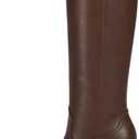 Modatope Knee High Boots Women Square Toe Chunky Heel Tall Boots for Women High Heel Side Zipper Long Boot (9, Brown)