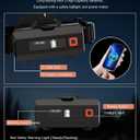 20Modes Headlamp Rechargeable with Zoom&Red Side Light,4000LM Headlight with Motion Sensor 3Color Lights, IP65 Waterproof 90° Adjustable Hiking Fishing Camping Emergency Hard Hat Headlamp