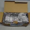 Cisily Sink Caddy Organizer with High Brush Holder, Sponge Holder for Sink, 304 Rustproof Stainless, Kitchen Countertop Soap Dispenser Organizer, Gray Kitchen Decor and Accessories (9.25, Grey)