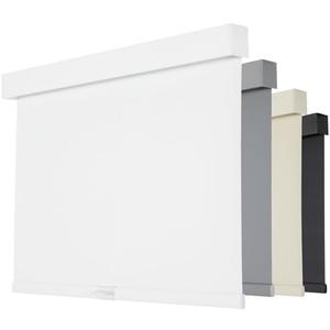 Persilux Blackout Roller Shades for Windows, Cordless Blinds With Valance, Thermal Insulated Fabric, UV Protection for Home, Office and Bedroom (White, 55"W x 72"H)