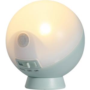 Musashi Night Light Motion Sensor Indoor Portable Light Battery Powered Night Light Sphere Graysh Blue WSL-001GB