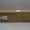 30" White Floating Shelves Wood Wall Shelf, White Color, Set of 2, 30" W x 9.3" D