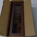 Watch Box, 6 Compartment Watch Display Box with Drawers, Men's Watch Box with Glass Lid, 2 Tier Jewelry and Watch Organizer, Unisex Watch Rack Organizer