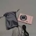 Digital Camera 4K for Kids: 48MP Pink Camera for Teens Photography - Christmas Birthday Gifts for Girls - 16X Zoom Shoot for Vlogging - Compact Camera for 6 7 8 9 10 Years Old- Toys for Toddler