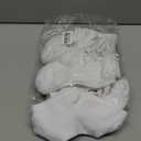 Duufin 18 Pairs Toddler Kids Socks Mid Cut Unisex Half Cushion Cotton Crew Socks for Toddler Boys Girls (2-4T, White)