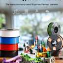 UJOY3D 10kg Hyper PLA+ 3D Printer Filament Bundle, Upgraded PLA+ Filament 1.75mm, 1kg Spool 10 Pack, Black+Cream White+Grey+Red+Cobalt Blue+Green+Christmas Green+Orange Yellow+Coffee Brown+Iris Purple