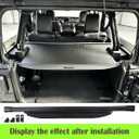 VIWINLA® Retractable Trunk Cover Compatible with 2018-2024 2025 2026 Jeep Wrangler Cargo Cover Rear Trunk Security Cover Wrangler Accessories Privacy Screen Cover