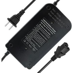 48V 20AH Lead Acid Battery Charger for Scooter, Go-Karts, Big Toys Baja, FitRight, Go-Bowen 100V-240V Input with 3 Pin Plug