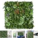 40"x 40" Grass Wall Panels, Artificial Boxwood Hedge Panels with UV Protection, Greenery Backdrop Wall, Green Privacy Hedge Screen for Indoor Outdoor Garden Fence Backyard Wall Decor, (1 Pack) (A001)