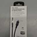 Scosche i3AUXB4SG-SP MFi Certified Hookup Premium Lightning to AUX Braided Audio Cable, 4 Feet, Space Gray (Black)