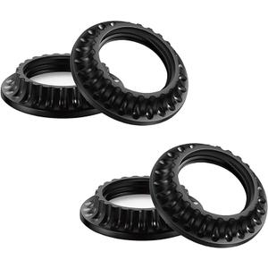 3 x Aspen Creative 21055-14 Lamp shade phenolic screw collar rings for medium-base E26 Socket, 34mm Inner diameter, black finish, 4 Pack