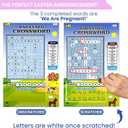 10 x Easter Theme Pregnancy Announcement Fake Lottery Scratch Off Cards (8 Pack)  Cute Baby Reveal Game  Fun Baby Announcement Idea - Memorable Gift for Parents Grandparents Husband and Friends
