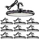 UFO LED High Bay Light, 100W High Bay LED Shop Lights for Warehouse Workshop, 11,000LM, 5000K Daylight, 10 Pack Highbay LED Shop Lights Plug & Play IP65 Waterproof, UL