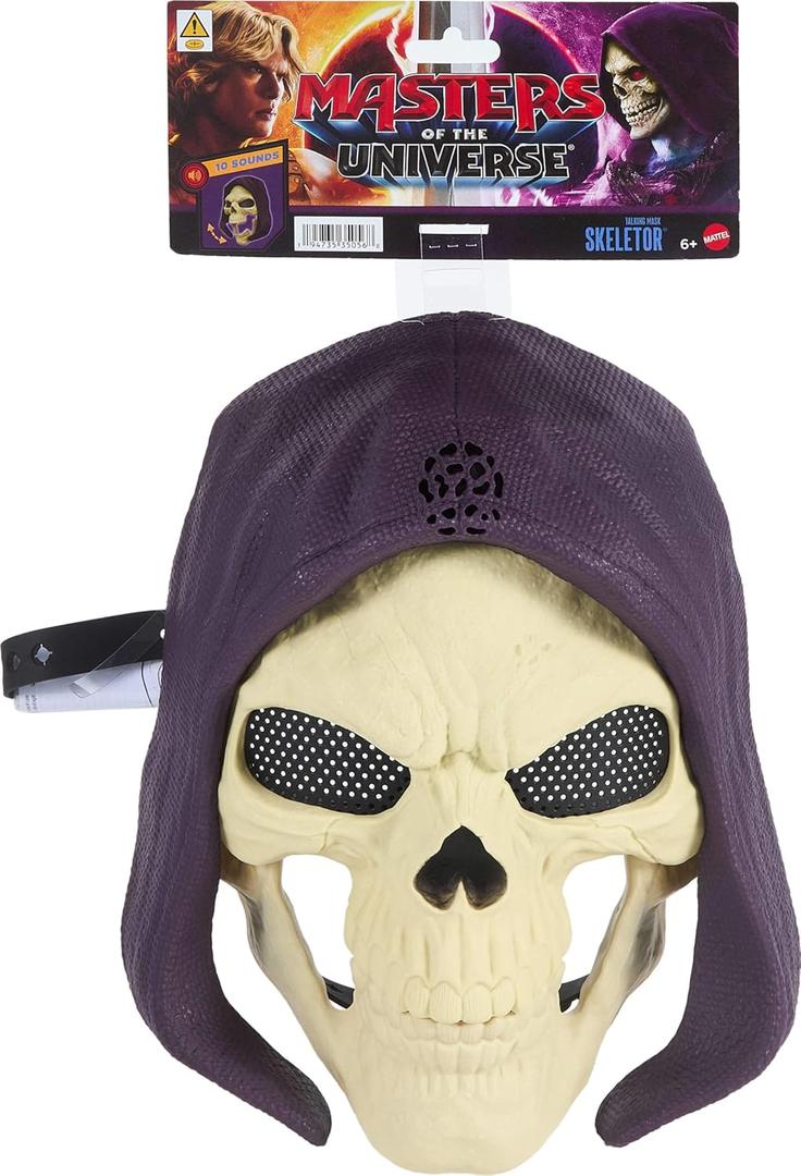 Masters of the Universe Skeletor Mask, 2026 Movie Look & Dialogue, 10 Sounds, Roleplay Costume Villain