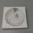 COLLECTIVE HOME - Ceramic Jewelry Tray, Decorative Trinket Dish for Rings Earrings Necklaces Bracelet Watch Keys, Birthday Mother's Day Christmas Gift for Women, 4.75", White Surface (M)